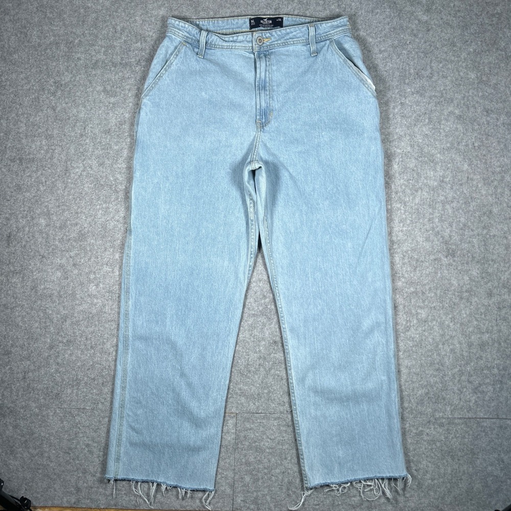 Hollister Denim Jeans Womens 14L Light Blue Ultra High-Rise Dad Jean Y2Kβ